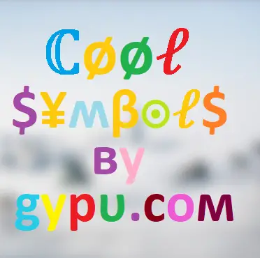 Cool Symbols And Fancy Text Fancy Symbols Emojis Cool Fonts